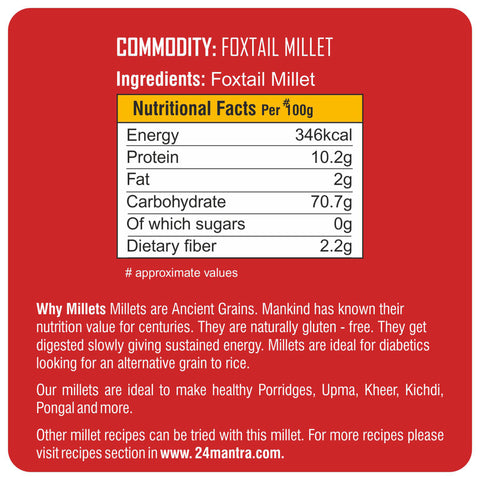 Foxtail Millet - 24mantra Organic
