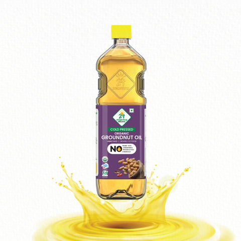 Cold Pressed Groundnut Oil - 24mantra Organic