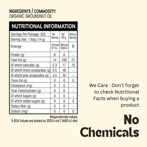 Cold Pressed Organic Groundnut Oil - 24mantra Organic