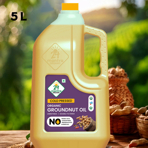 Cold Pressed Groundnut oil- 24mantra Organic