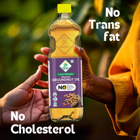 Cold Pressed Groundnut oil- 24mantra Organic