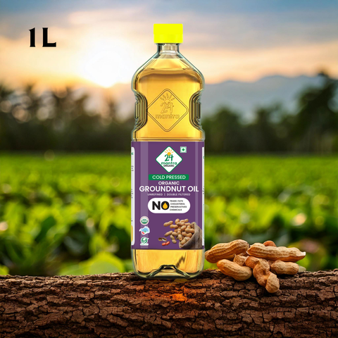 Cold Pressed Groundnut oil - 24mantra Organic
