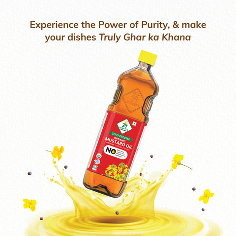 Cold Pressed Organic Mustard Oil - 24mantra Organic
