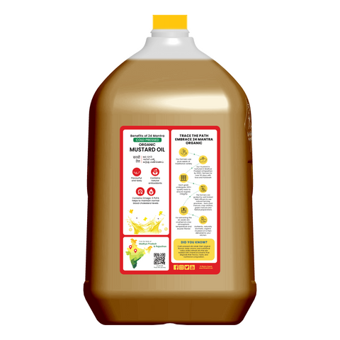Cold Pressed Organic Mustard Oil - 24mantra Organic
