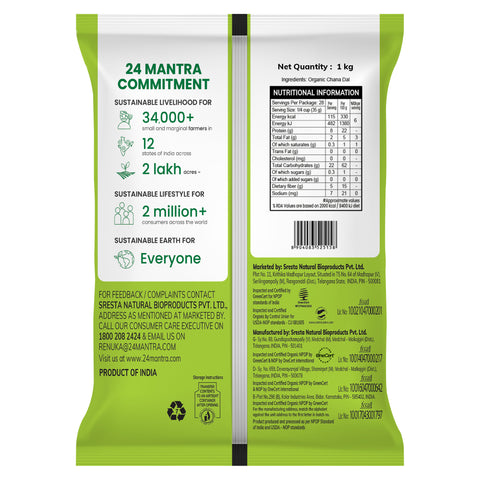 Organic Chana Dal - 24mantra Organic