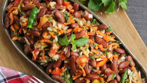 Get bowled over by this delectable Rajma Salad Recipe